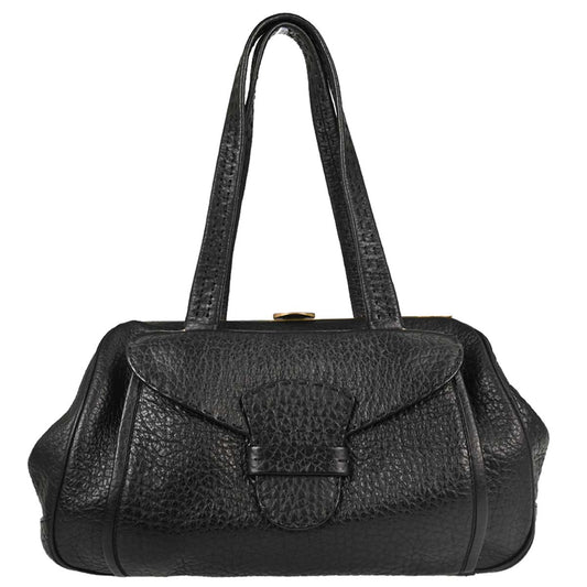 Prada Black Leather Berlino Handbag