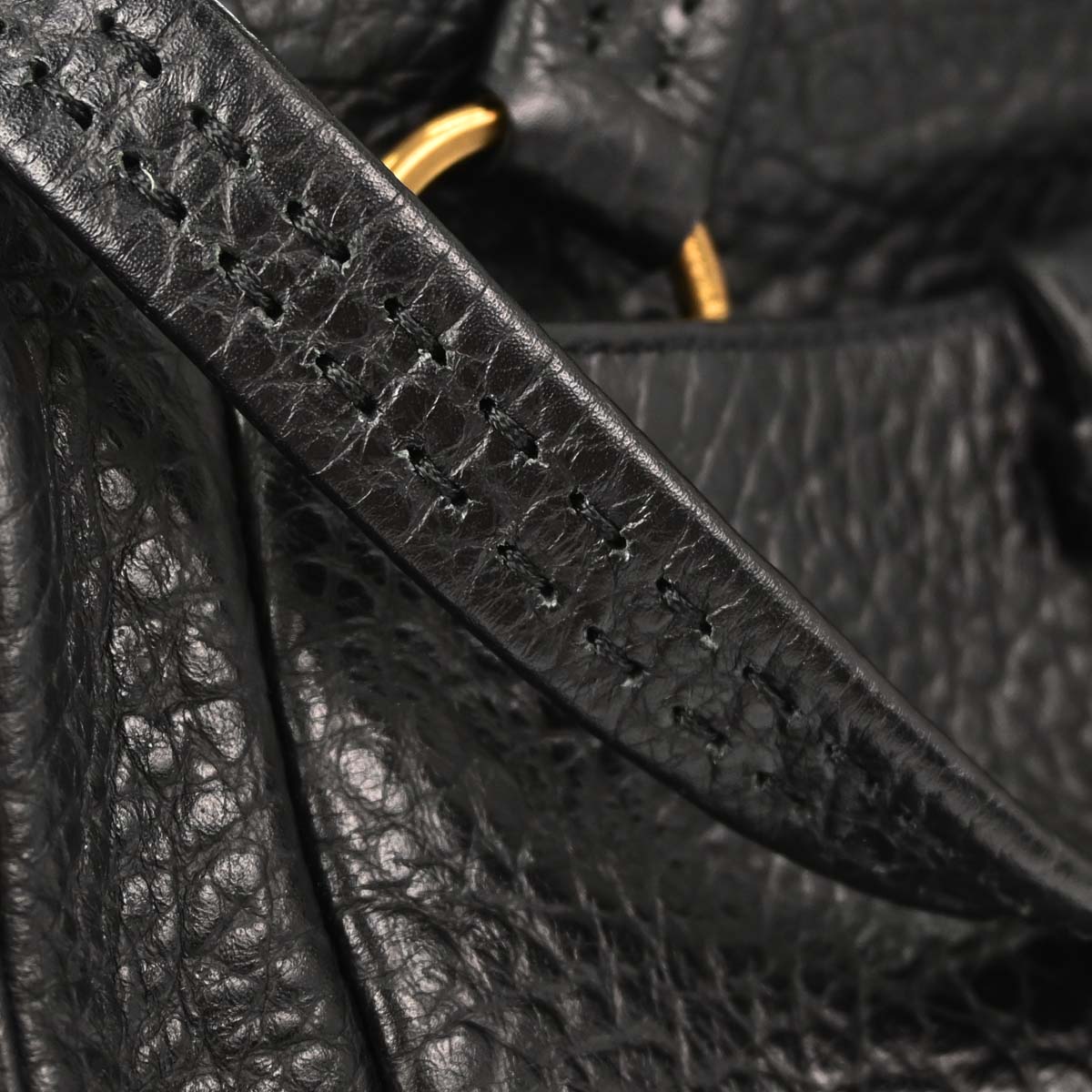 Prada Black Leather Berlino Handbag