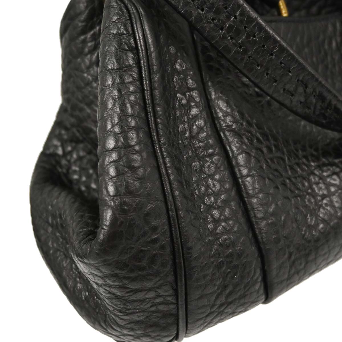 Prada Black Leather Berlino Handbag