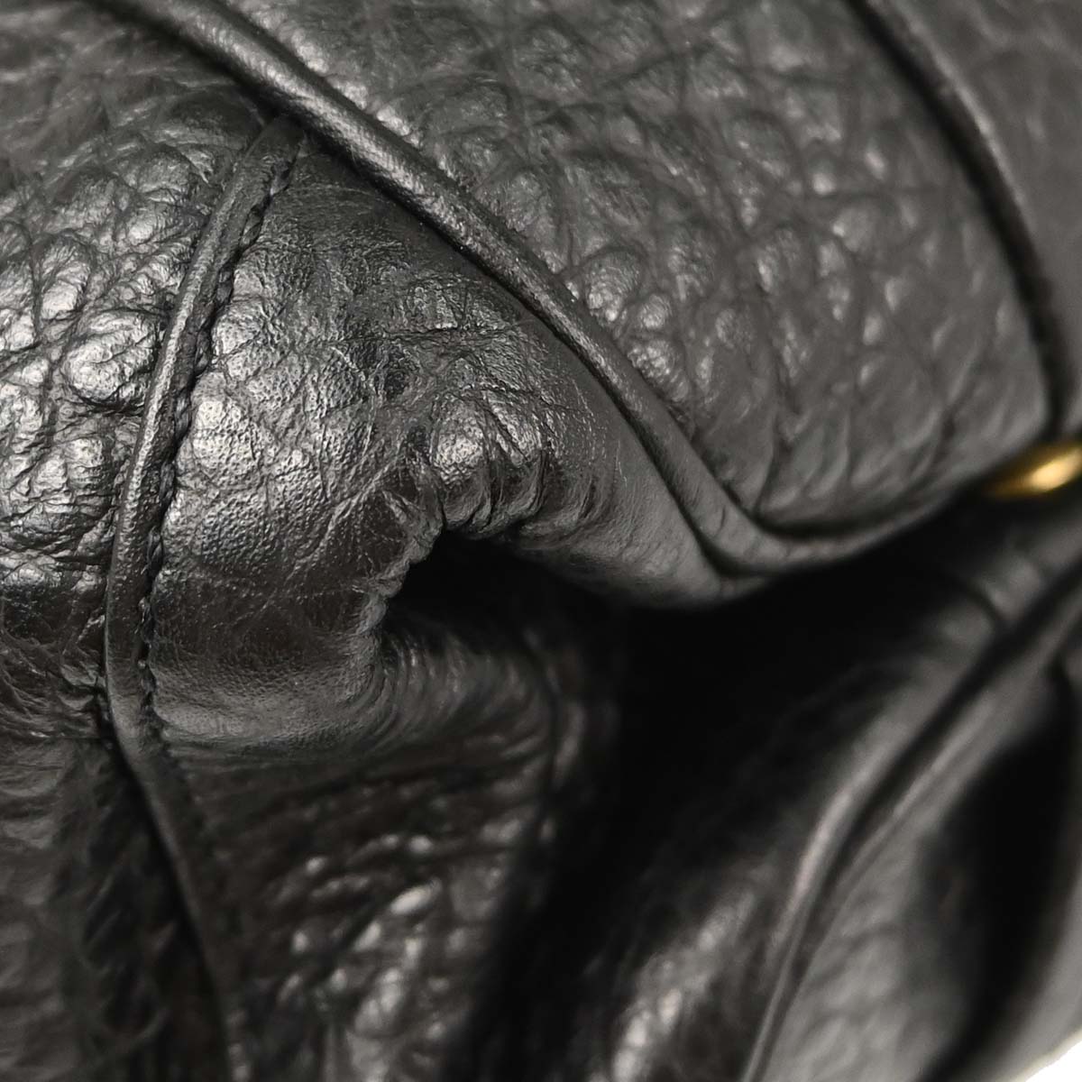Prada Black Leather Berlino Handbag