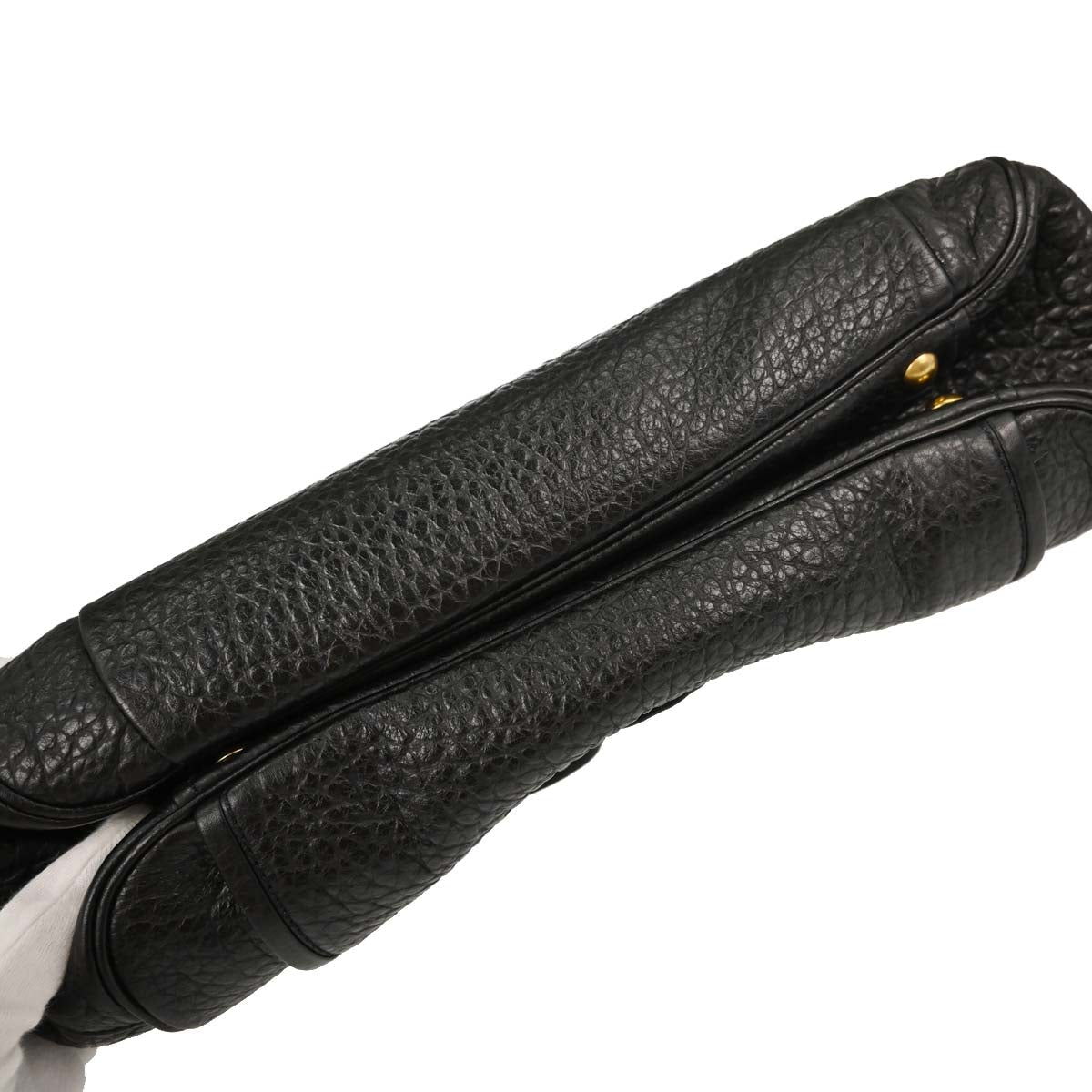 Prada Black Leather Berlino Handbag
