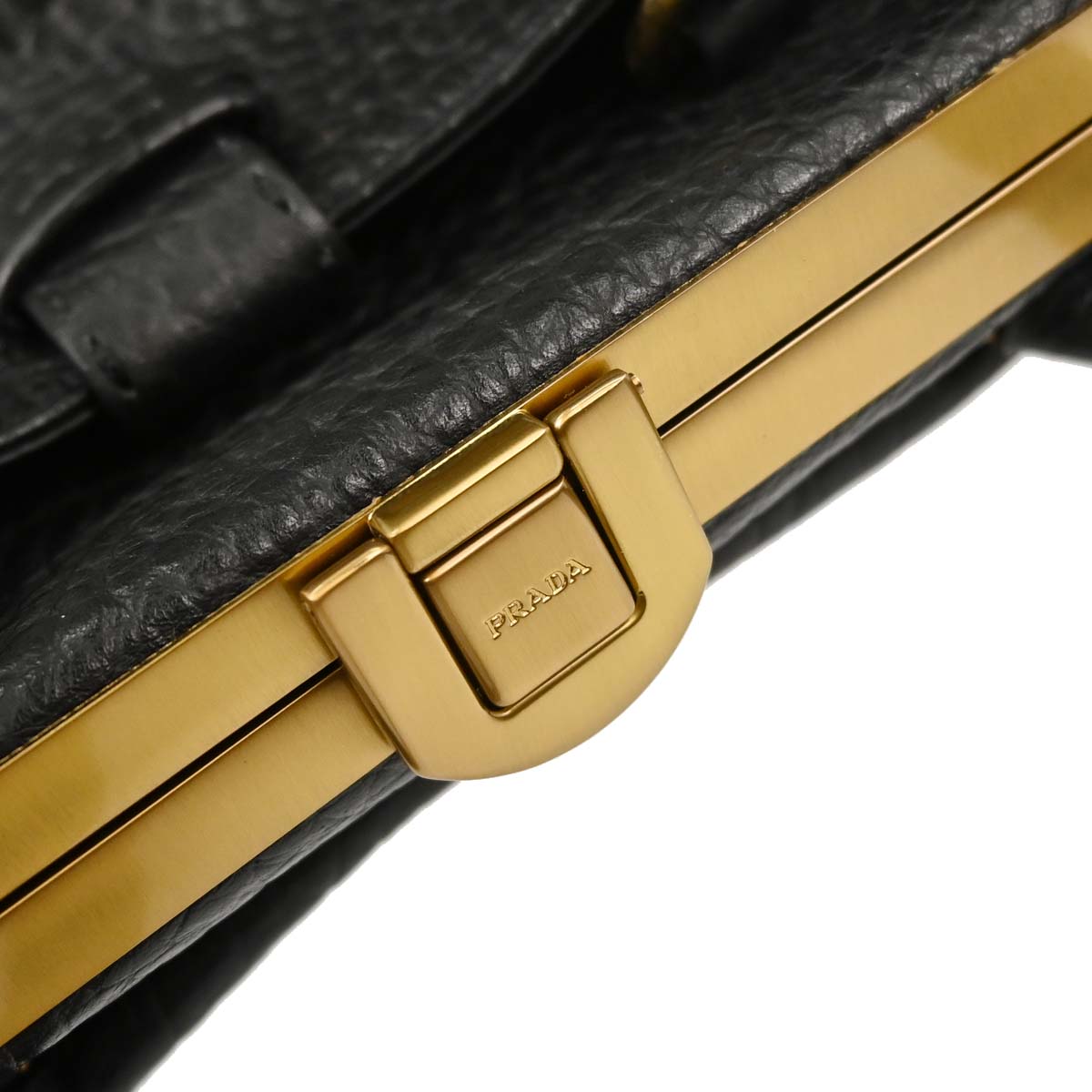 Prada Black Leather Berlino Handbag