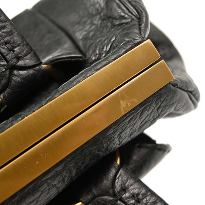 Prada Black Leather Berlino Handbag