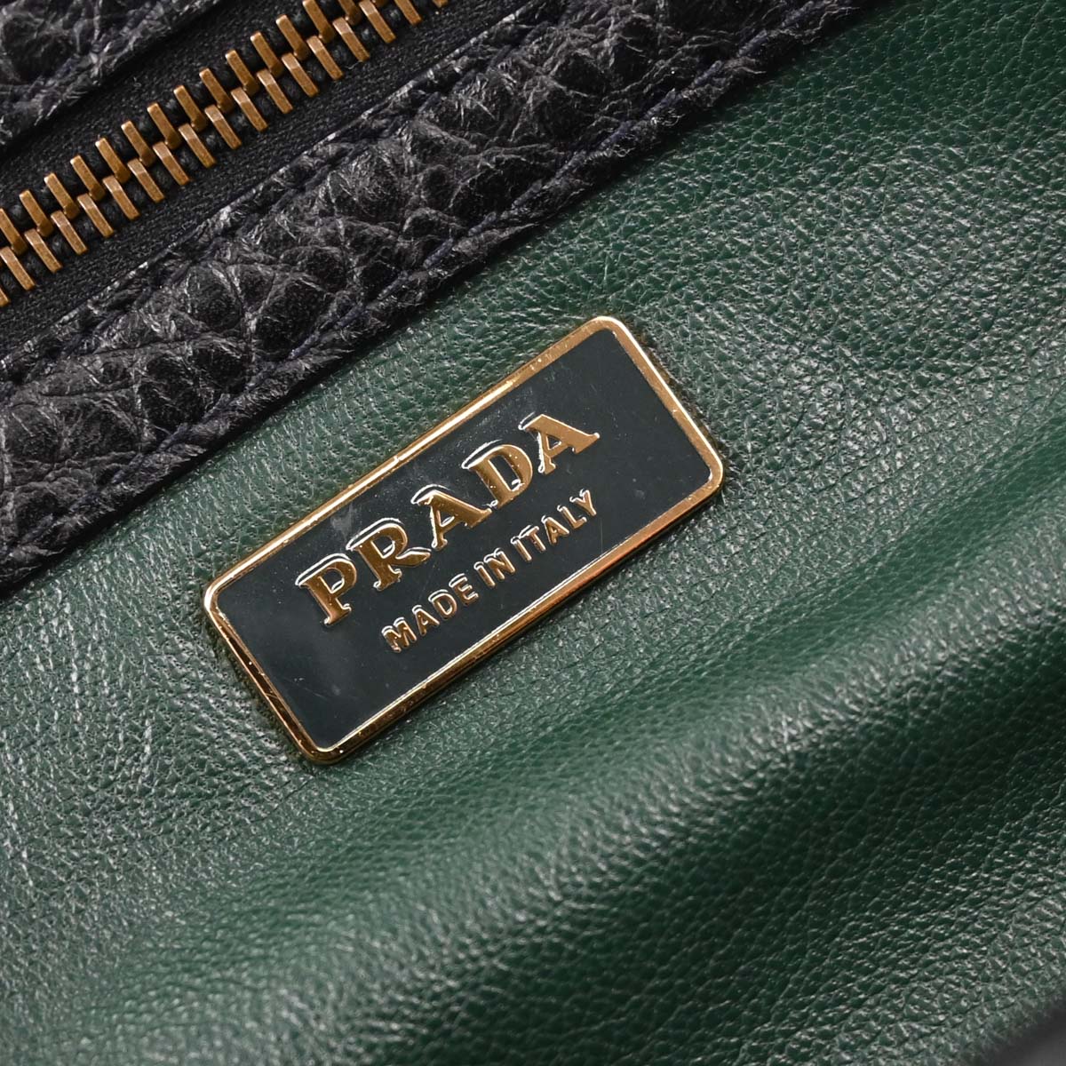 Prada Black Leather Berlino Handbag
