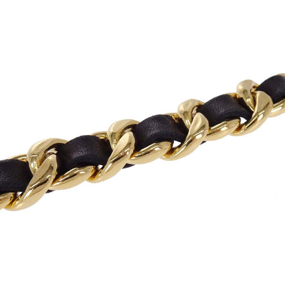 Chanel Chain Belt Medallion Gold Black Small Good