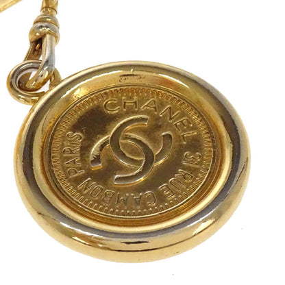 Chanel Chain Belt Medallion Gold Small Good 94P