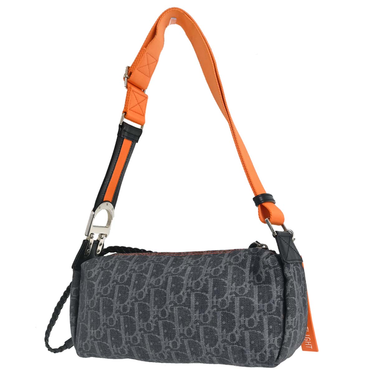 Christian Dior Navy Denim Trotter Flight Shoulder Bag