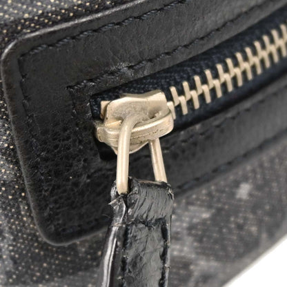 Christian Dior Navy Denim Trotter Flight Shoulder Bag