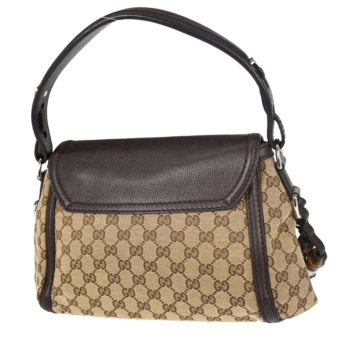 Gucci Beige Canvas GG Techno Horsebit Handbag