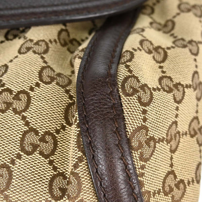 Gucci Beige Canvas GG Techno Horsebit Handbag