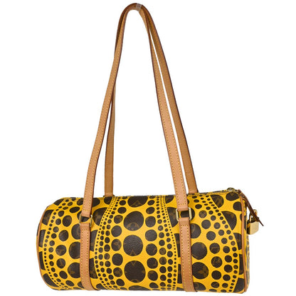 Louis Vuitton Yellow Pumpkin Dot Papillon 30 Handbag M40688