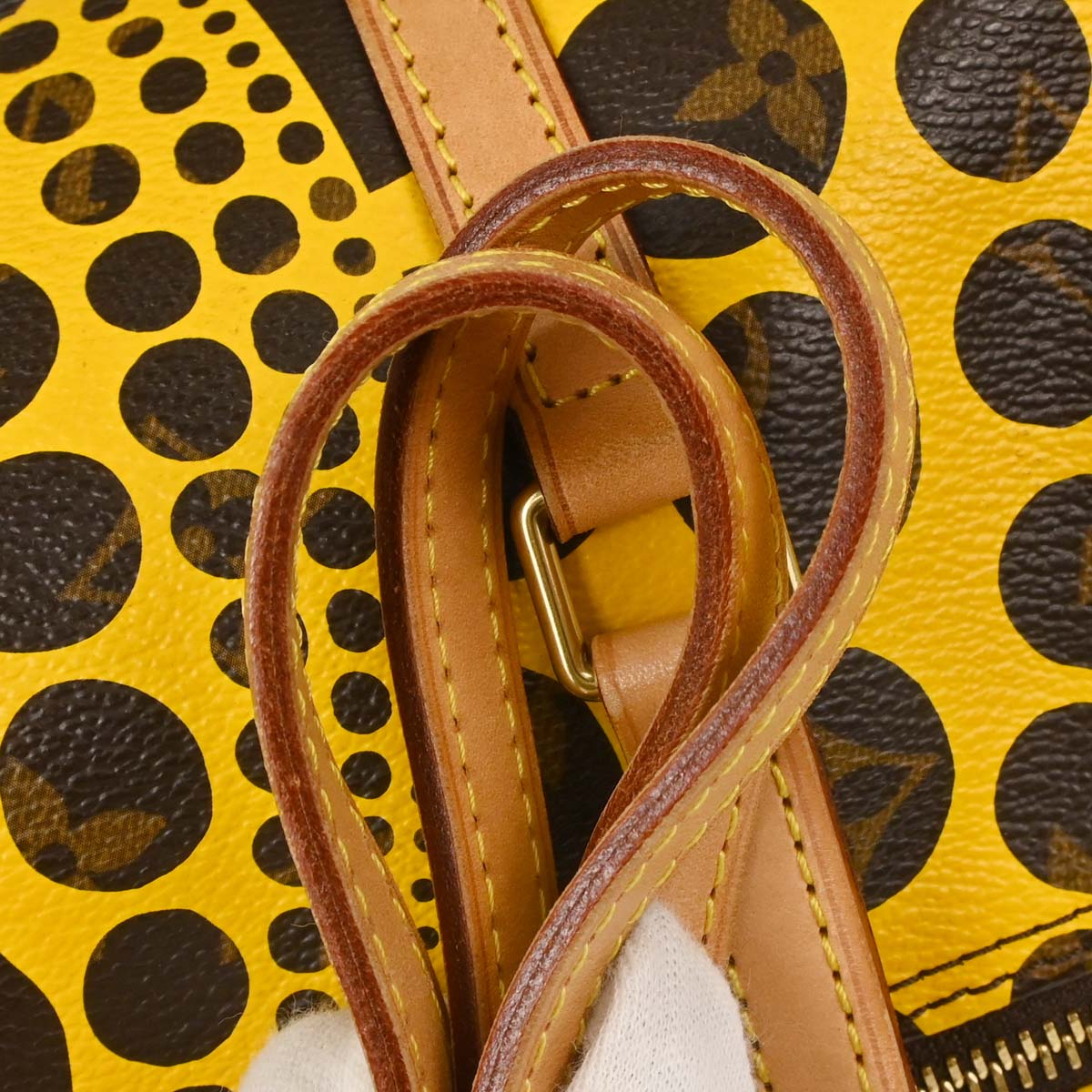 Louis Vuitton Yellow Pumpkin Dot Papillon 30 Handbag M40688