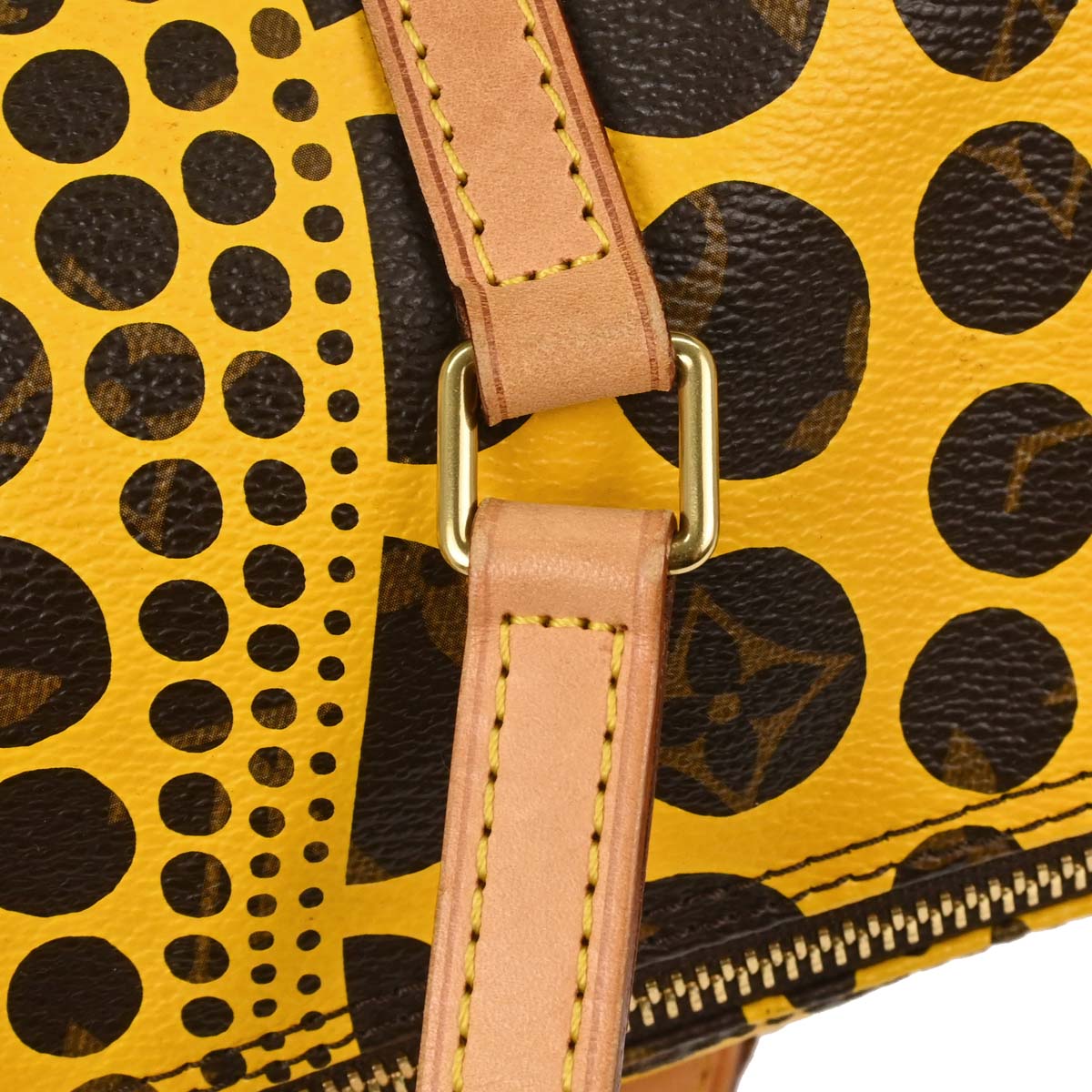 Louis Vuitton Yellow Pumpkin Dot Papillon 30 Handbag M40688