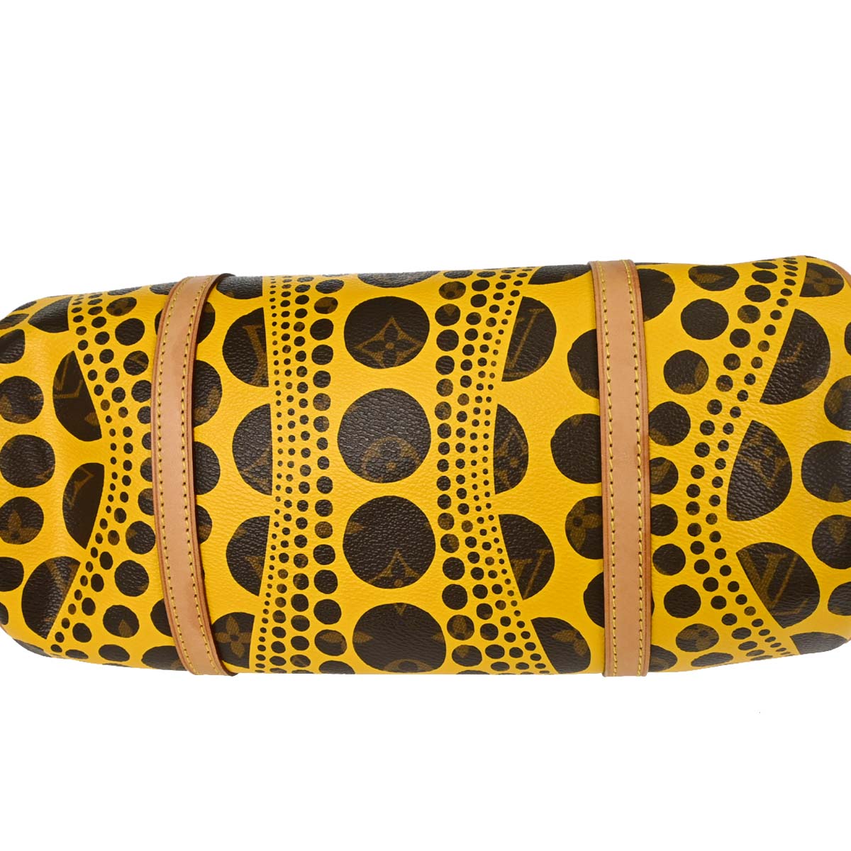 Louis Vuitton Yellow Pumpkin Dot Papillon 30 Handbag M40688