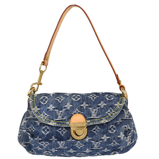 Louis Vuitton Blue Monogram Denim Mini Pleaty Handbag M95050