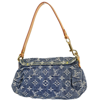 Louis Vuitton Blue Monogram Denim Mini Pleaty Handbag M95050