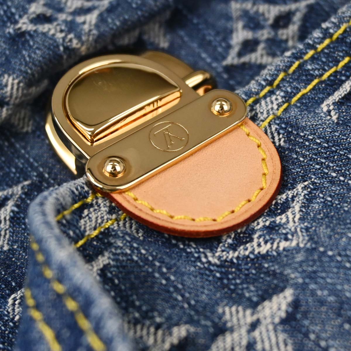 Louis Vuitton Blue Monogram Denim Mini Pleaty Handbag M95050