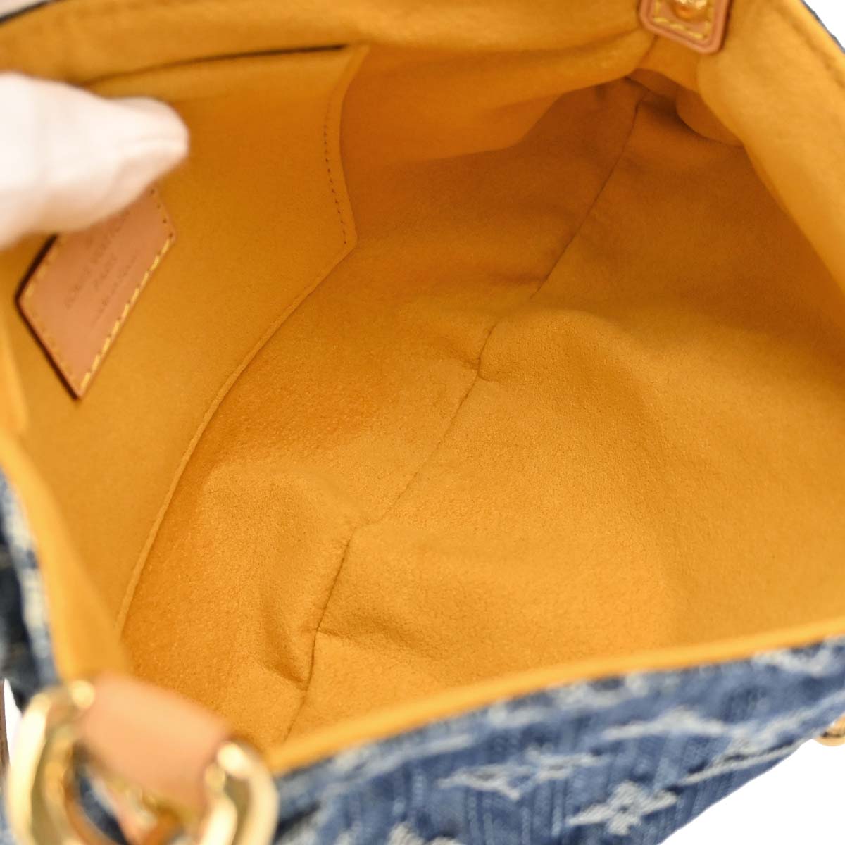Louis Vuitton Blue Monogram Denim Mini Pleaty Handbag M95050