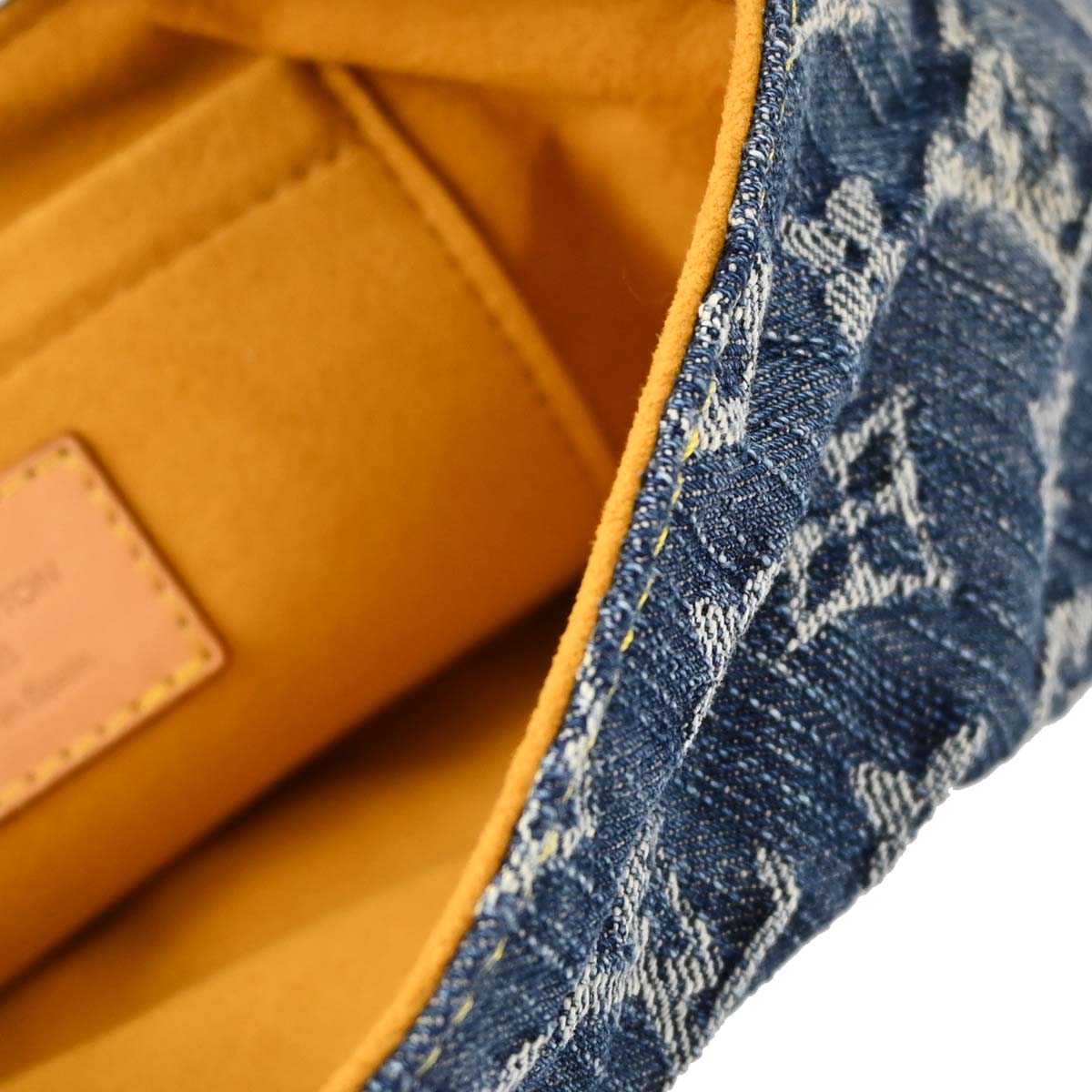 Louis Vuitton Blue Monogram Denim Mini Pleaty Handbag M95050