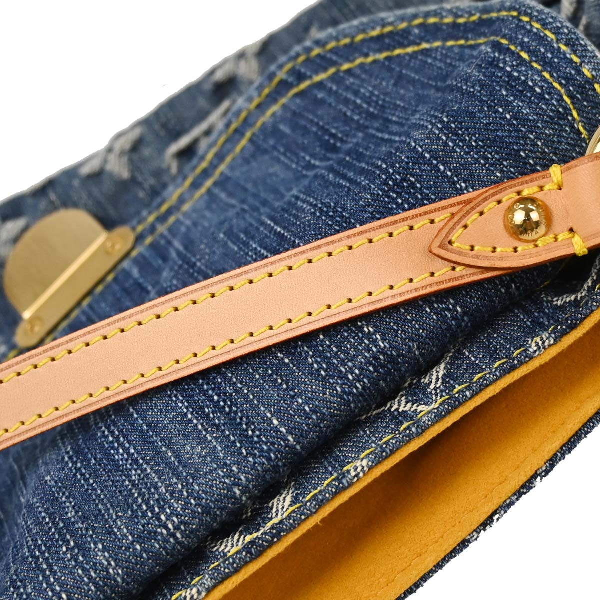 Louis Vuitton Blue Monogram Denim Mini Pleaty Handbag M95050