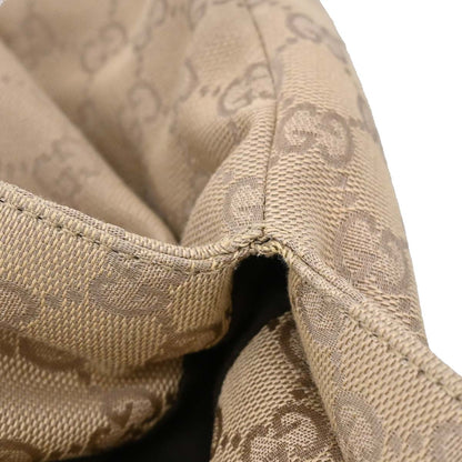 Gucci Beige Canvas Bamboo GG Handbag