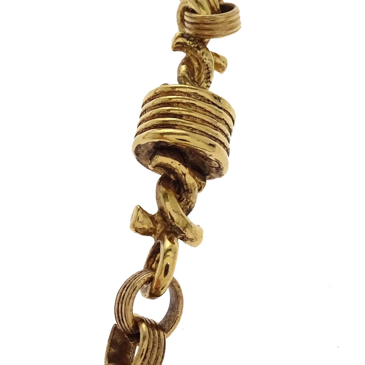 Chanel Chain Necklace Gold Costume Pearl 8/3
