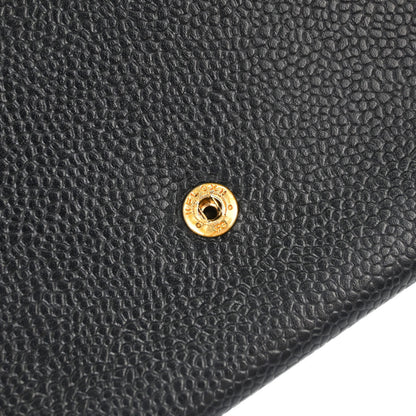 Chanel Black Caviar Skin Coin Purse Wallet