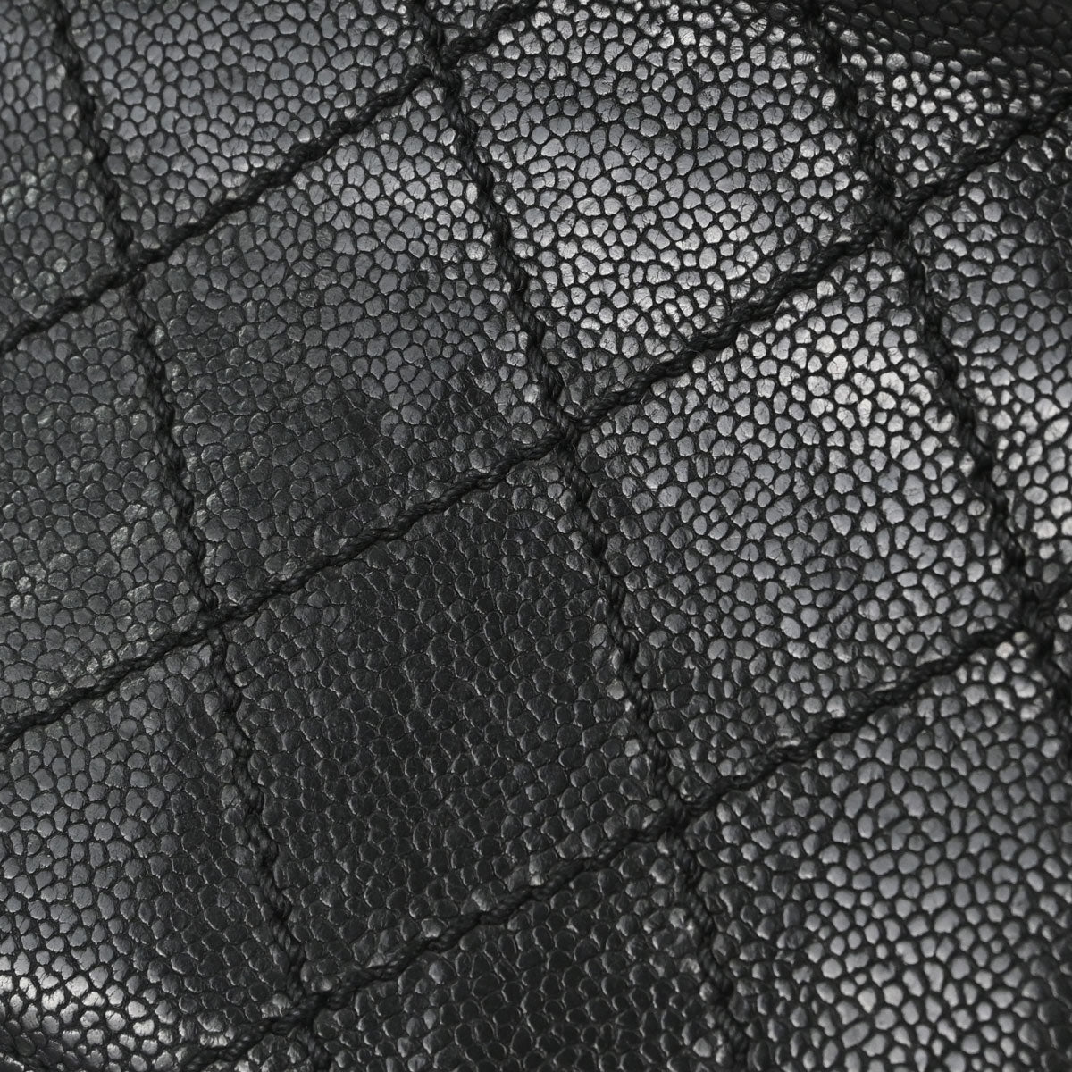 Chanel Black Caviar Skin Bifold Long Wallet