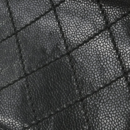Chanel Black Caviar Skin Bifold Long Wallet