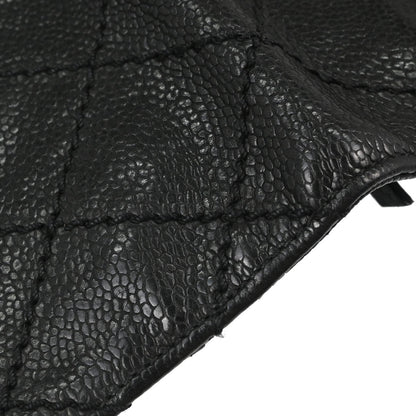 Chanel Black Caviar Skin Bifold Long Wallet