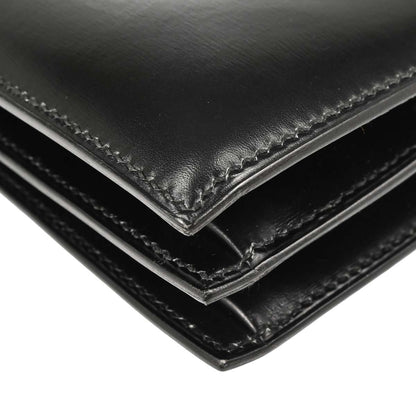 Hermes Black Box Calf Cordeliere Handbag