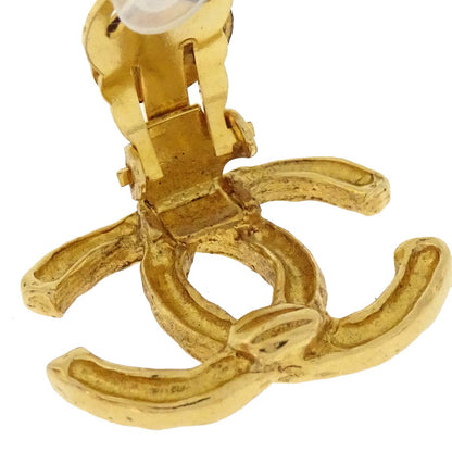 Chanel CC Clip-On Earrings Gold