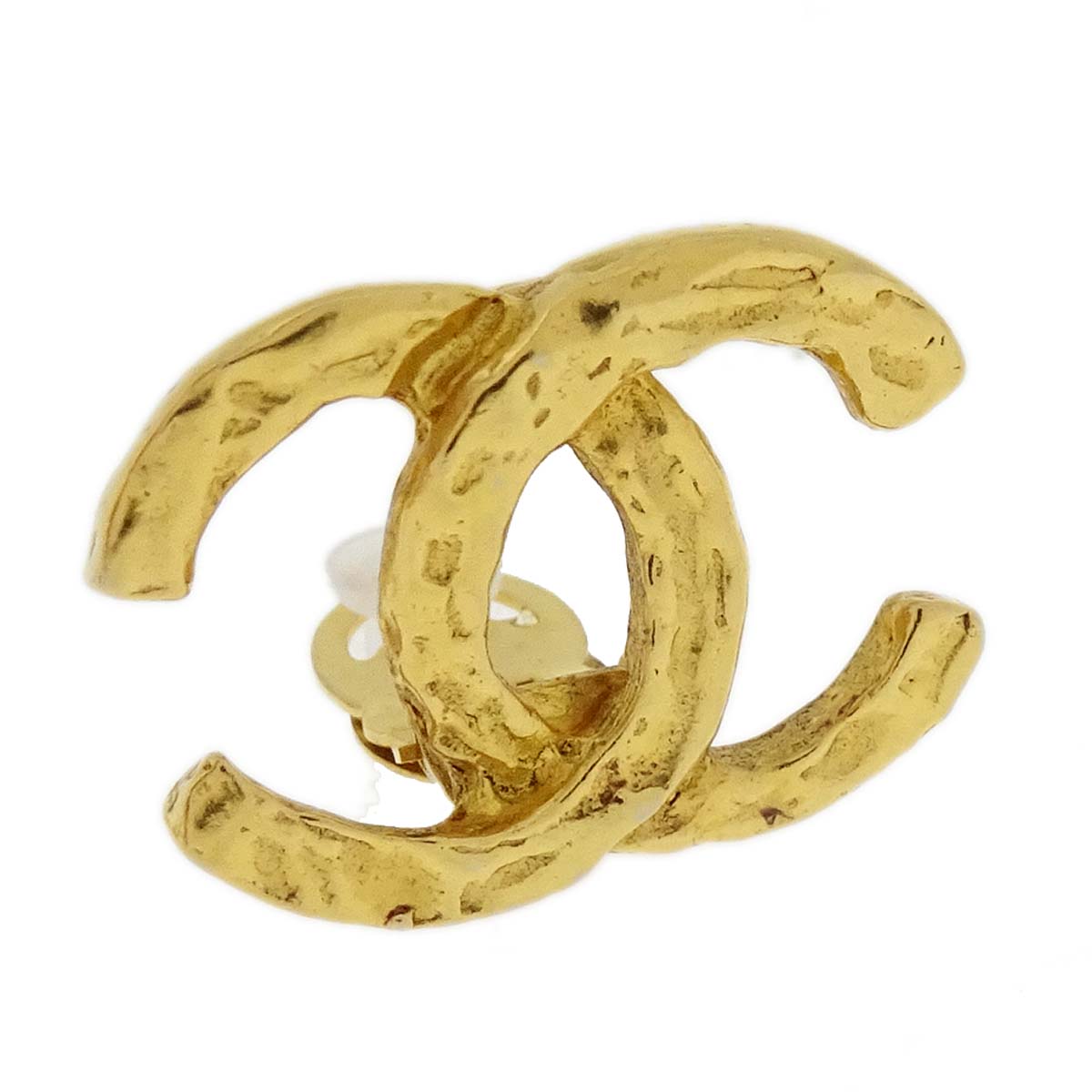 Chanel CC Clip-On Earrings Gold