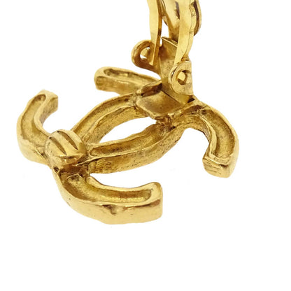 Chanel CC Clip-On Earrings Gold