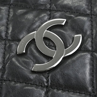 Chanel Black Calfskin Lady Braid Bowler Bag Handbag