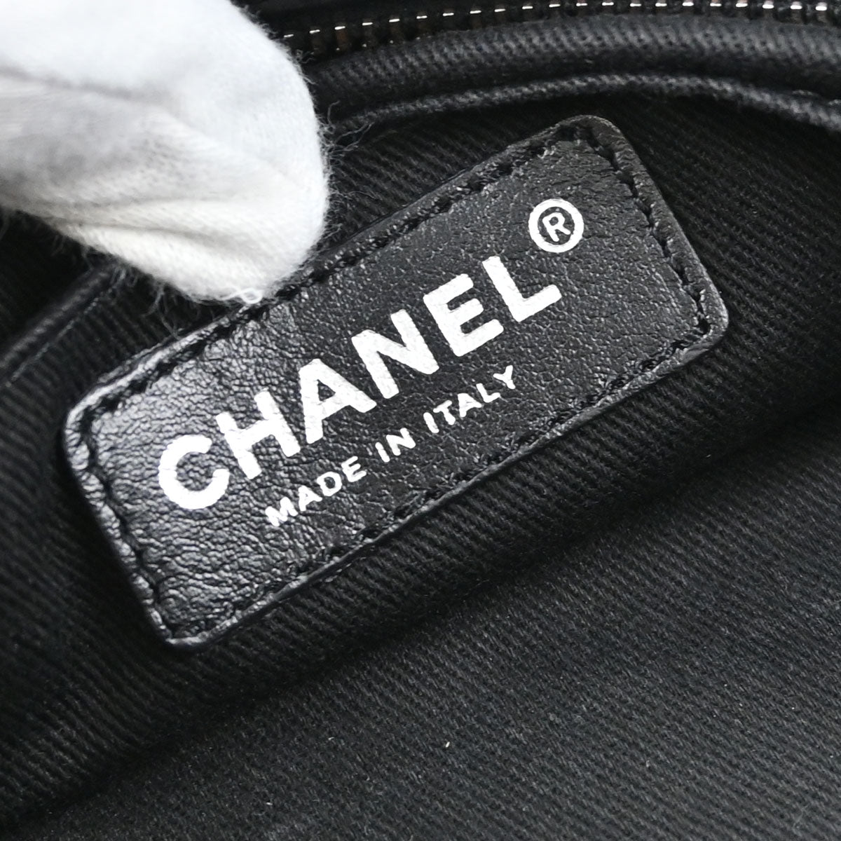 Chanel Black Calfskin Lady Braid Bowler Bag Handbag