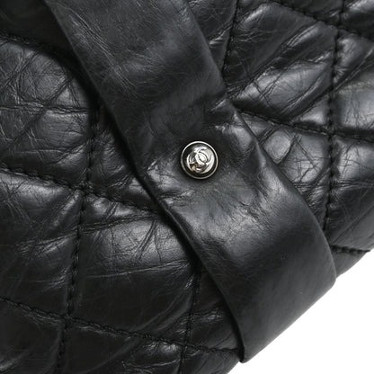 Chanel Black Calfskin Lady Braid Bowler Bag Handbag