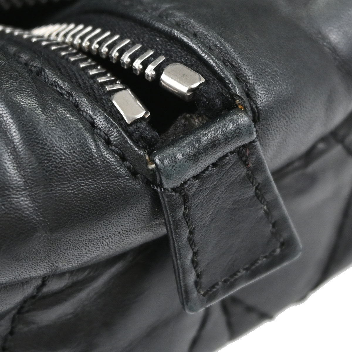 Chanel Black Calfskin Lady Braid Bowler Bag Handbag