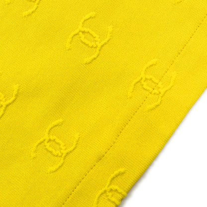 Chanel Short Sleeve T-shirt Cropped Top Yellow