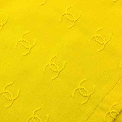 Chanel Short Sleeve T-shirt Cropped Top Yellow