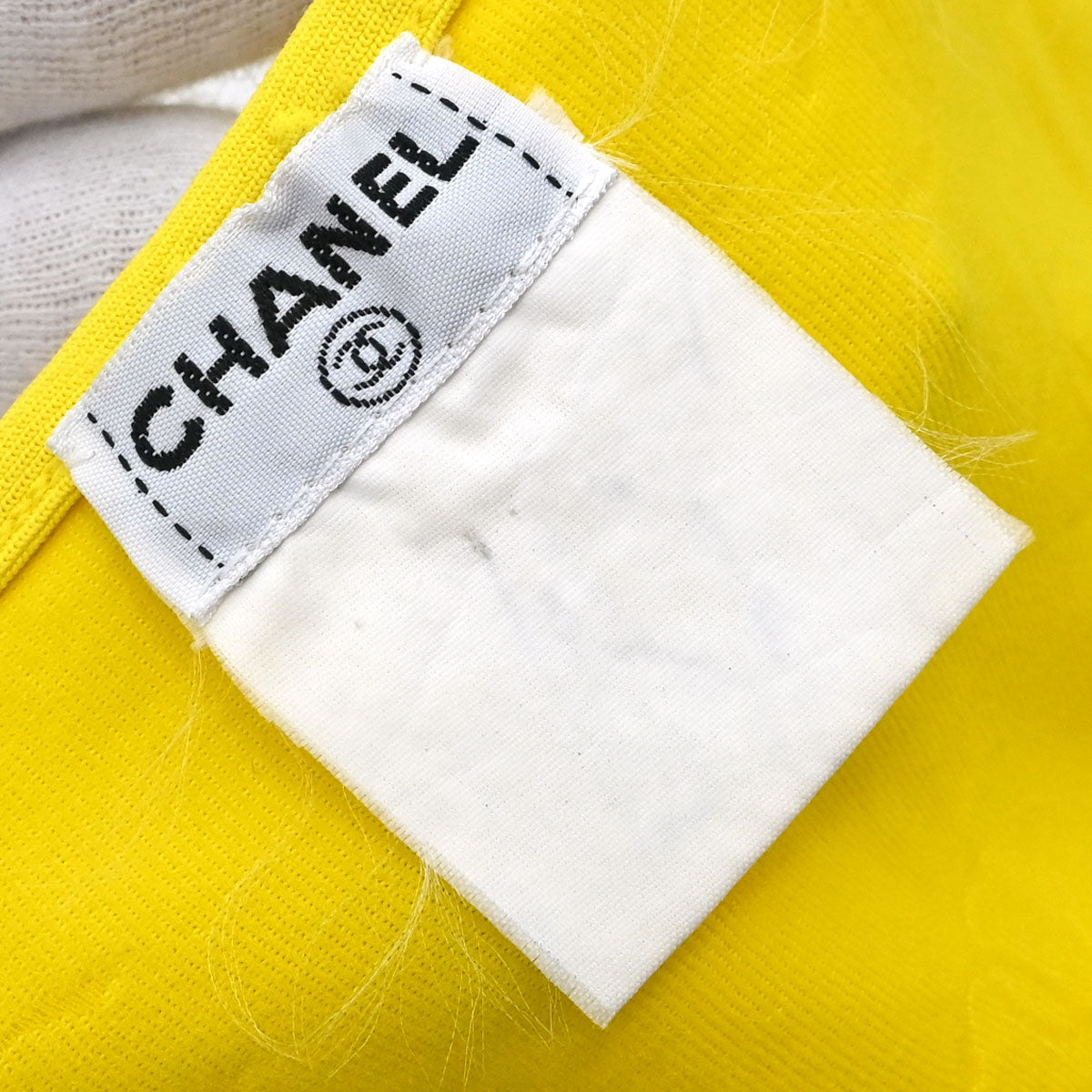 Chanel Short Sleeve T-shirt Cropped Top Yellow