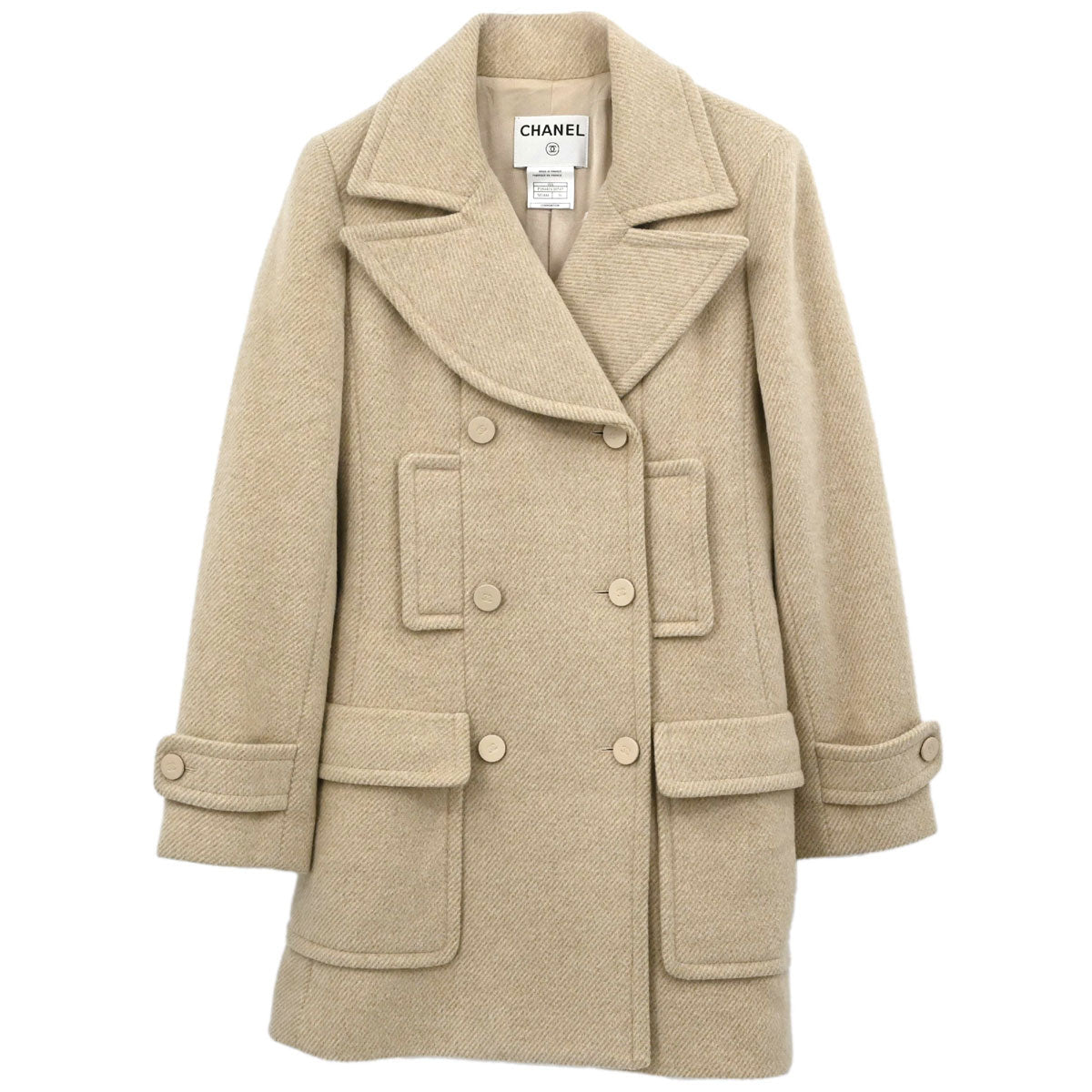 Chanel 2001 Wool Double Breasted Coat #36