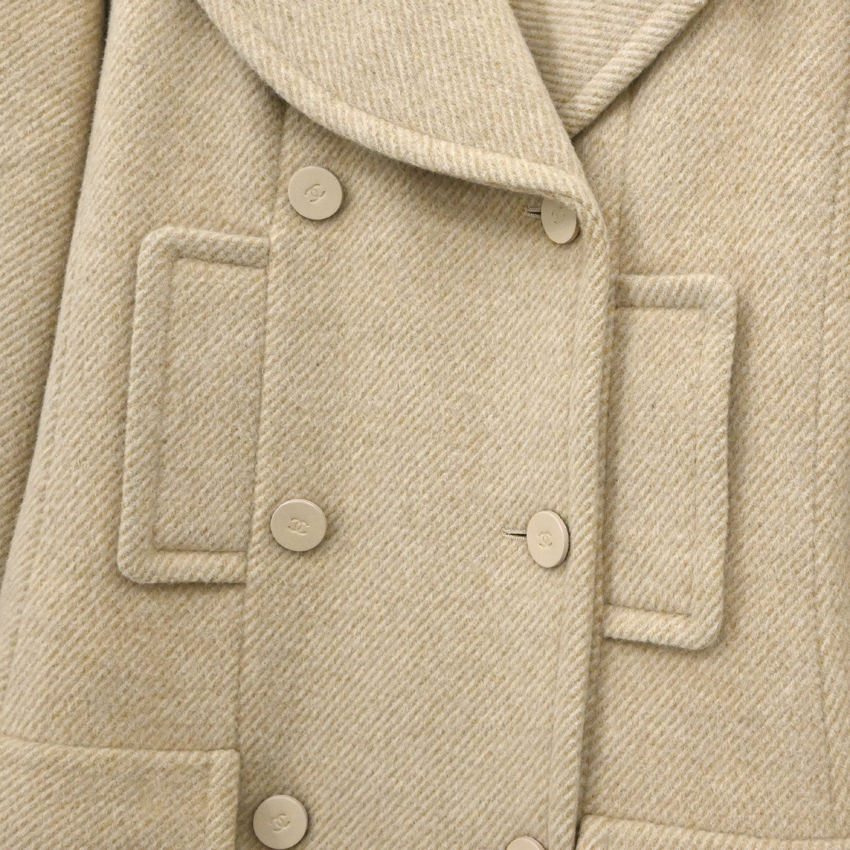 Chanel 2001 Wool Double Breasted Coat #36