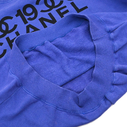 Chanel 1980s Pullover Sweater Top Blue #L