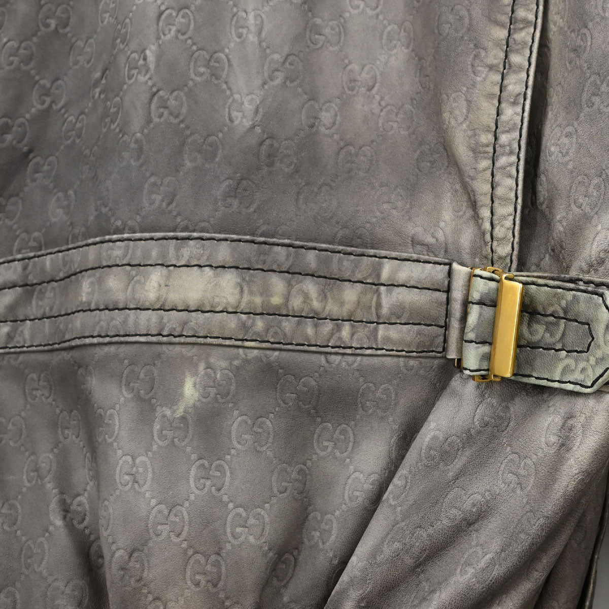 Gucci 2000s Leather Madonna Bomber Jacket #36