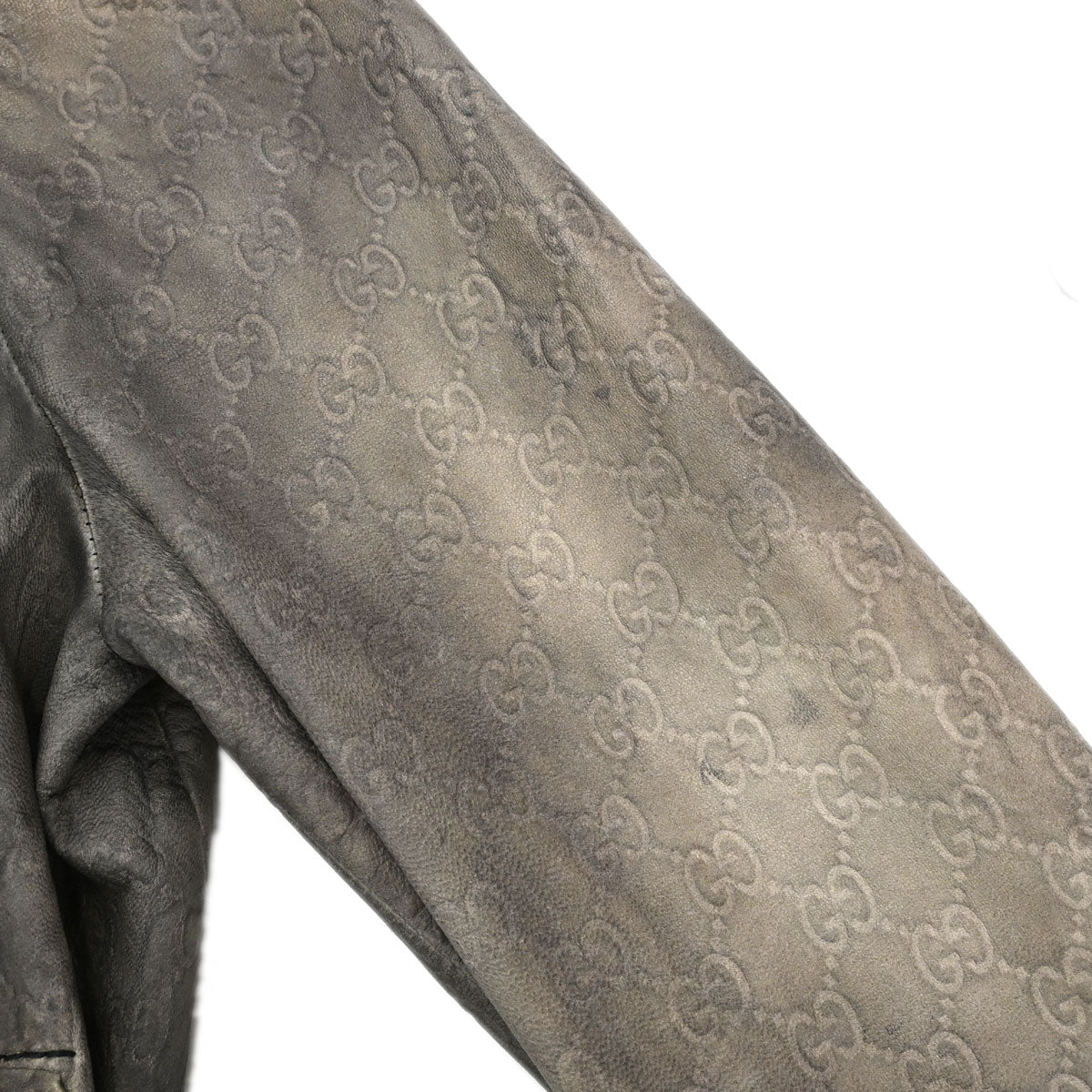 Gucci 2000s Leather Madonna Bomber Jacket #36