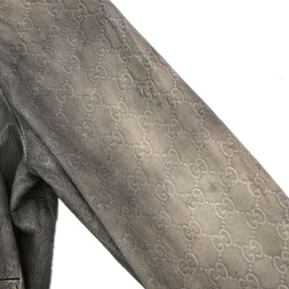 Gucci 2000s Leather Madonna Bomber Jacket #36
