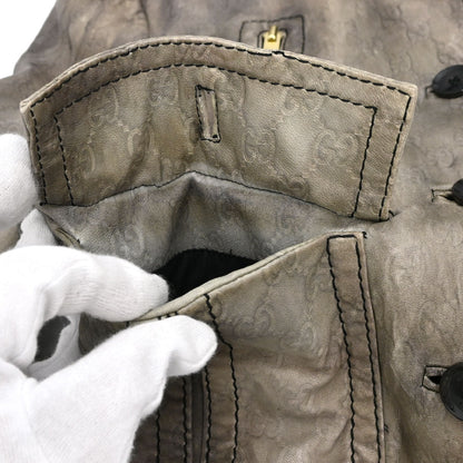 Gucci 2000s Leather Madonna Bomber Jacket #36