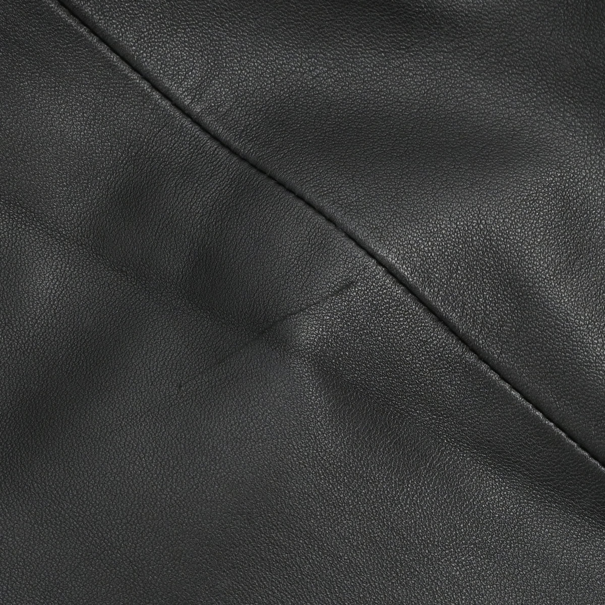 Loewe Single Breasted Lambskin Leather Jacket Black #50