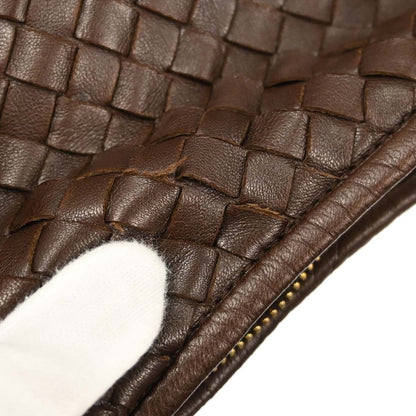 Bottega Veneta Brown Lambskin Intrecciato Hobo Handbag